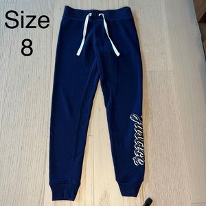 Justice sweat pants girls size 8 blue with sequins